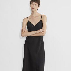 Wilfred black silk dress